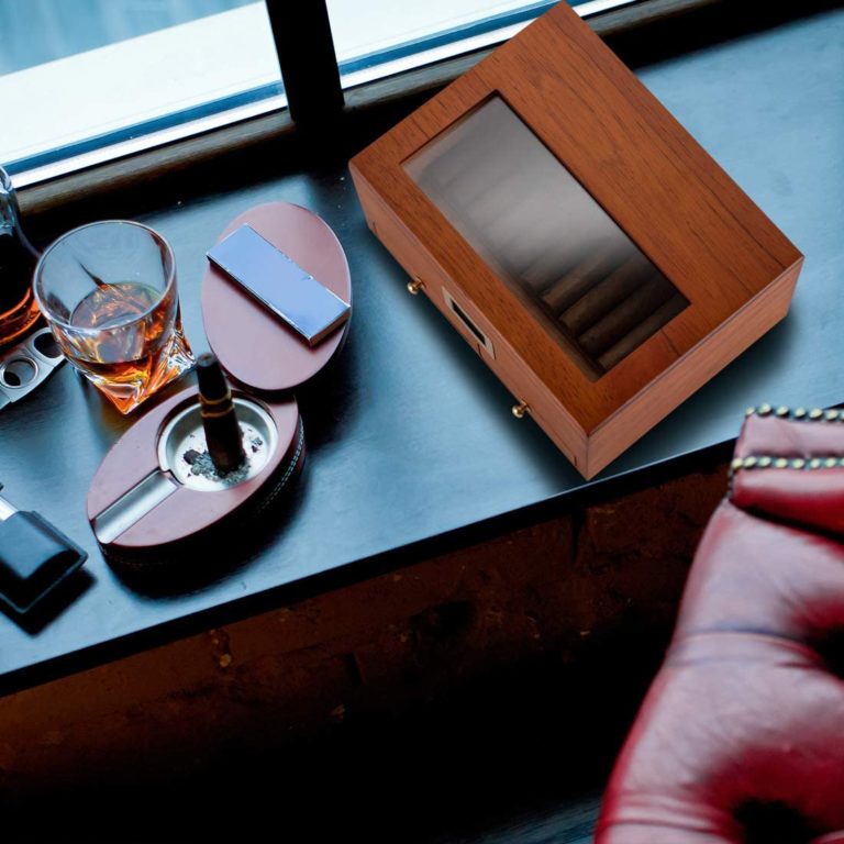 XIFEI Cigar Humidor with Front Digital Hygrometer The Humidor Depot